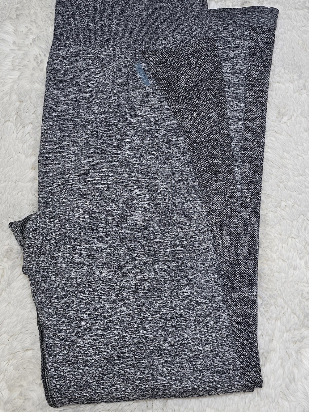 Gymshark Vital Seamless 2.0 High-Waisted Leggings - Black/Grey Marl, Size XL